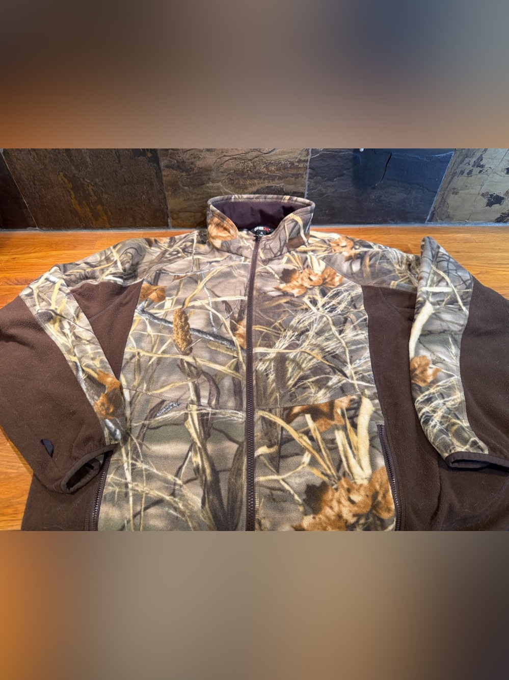 GSX Realtree-Style Full Zip Camo Fleece Jacket, size XL (040)